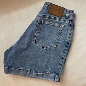 Vintage CALVIN KLEIN Jean Shorts HIGH WAISTED 90s